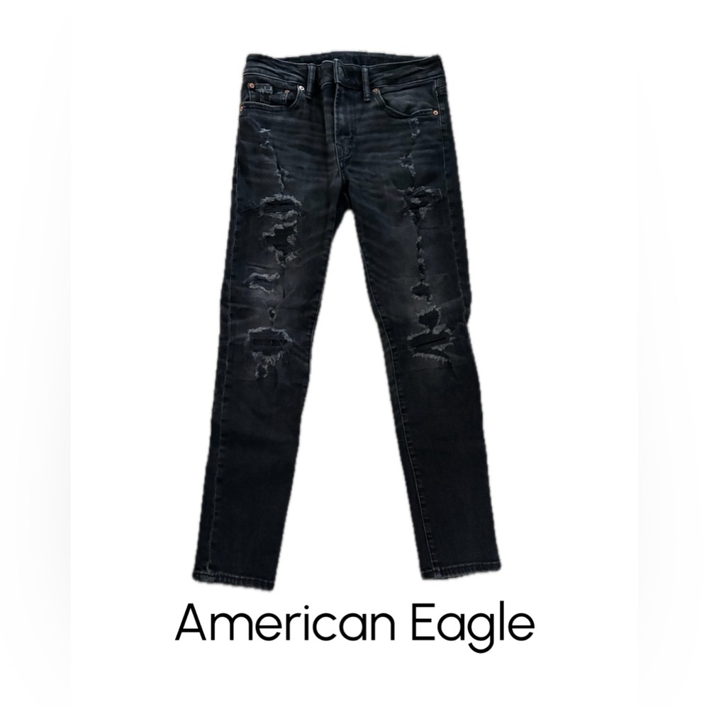American Eagle Outfitters Men's Slim Black Jeans